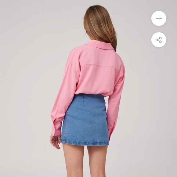 NEW The Fifth Label Offshore Denim Mini Skirt S - Picture 2 of 9